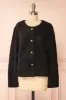 Avalee Black | Fuzzy Knit Cardigan w/ Pockets sold by Boutique 1861