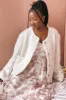 Avalee White | Fuzzy Knit Cardigan w/ Pockets sold by Boutique 1861