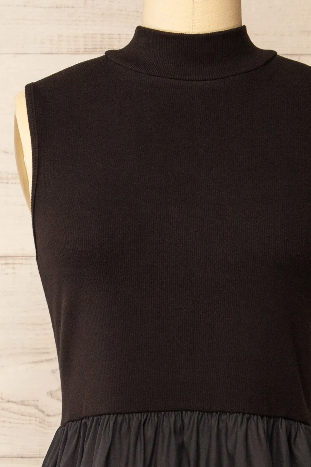 Frell Black | Midi Dress w/ Mock Neck sold by Boutique 1861 product image thumbnail 2