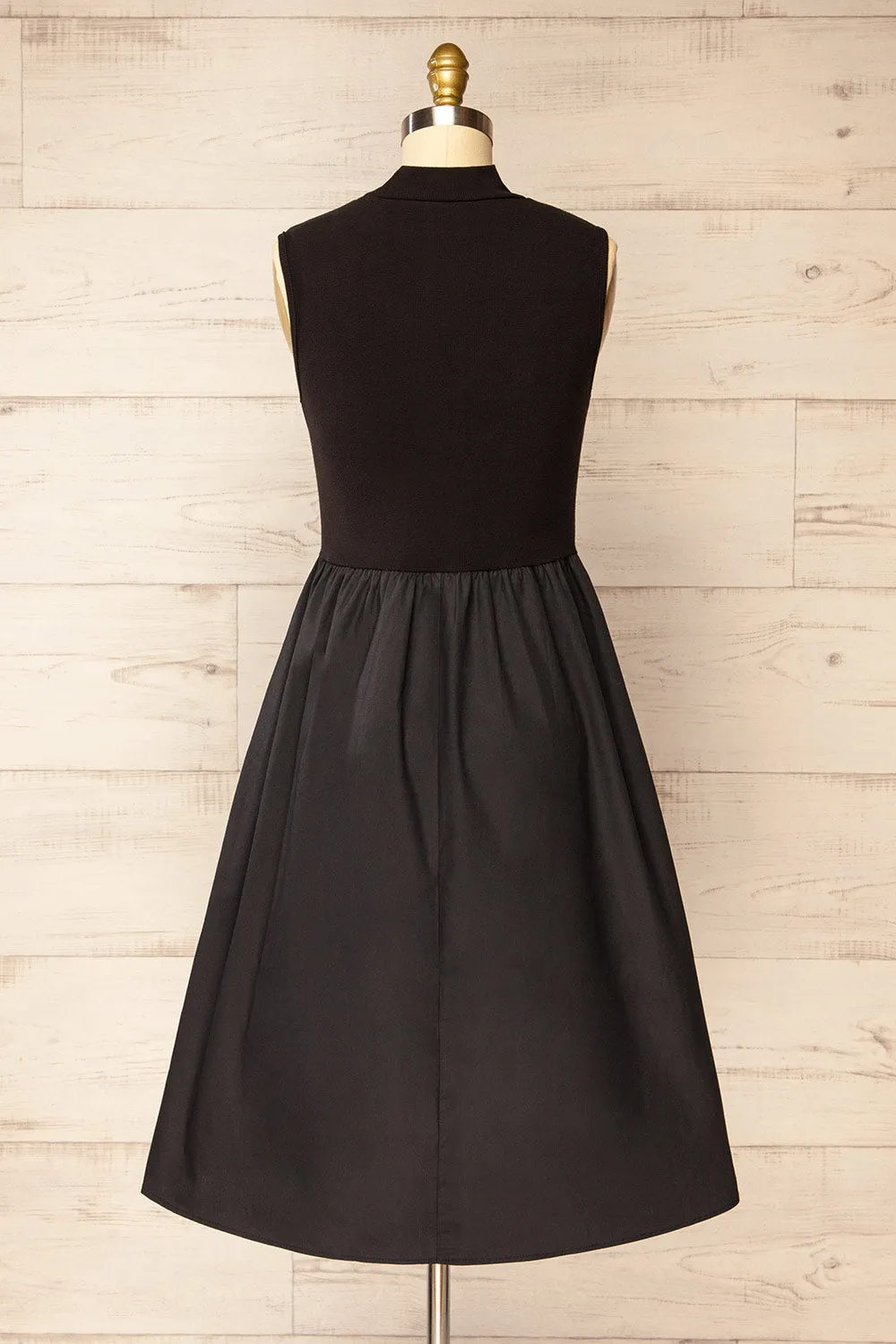 Frell Black | Midi Dress w/ Mock Neck sold by Boutique 1861 product image thumbnail 5