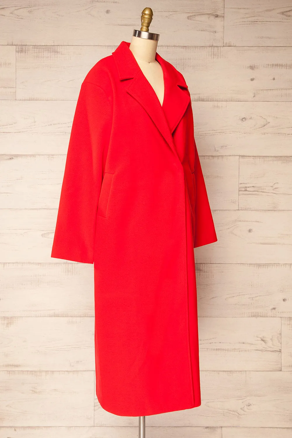 Broadway | Red Oversized Coat sold by Boutique 1861 product image thumbnail 5
