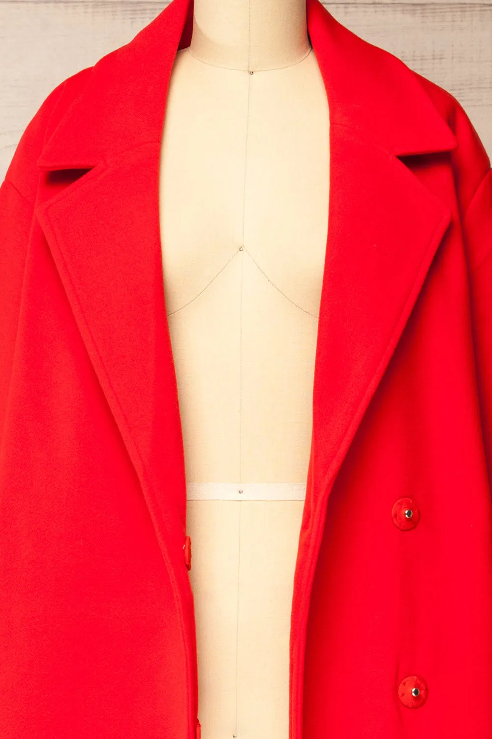 Broadway | Red Oversized Coat sold by Boutique 1861 product image thumbnail 2
