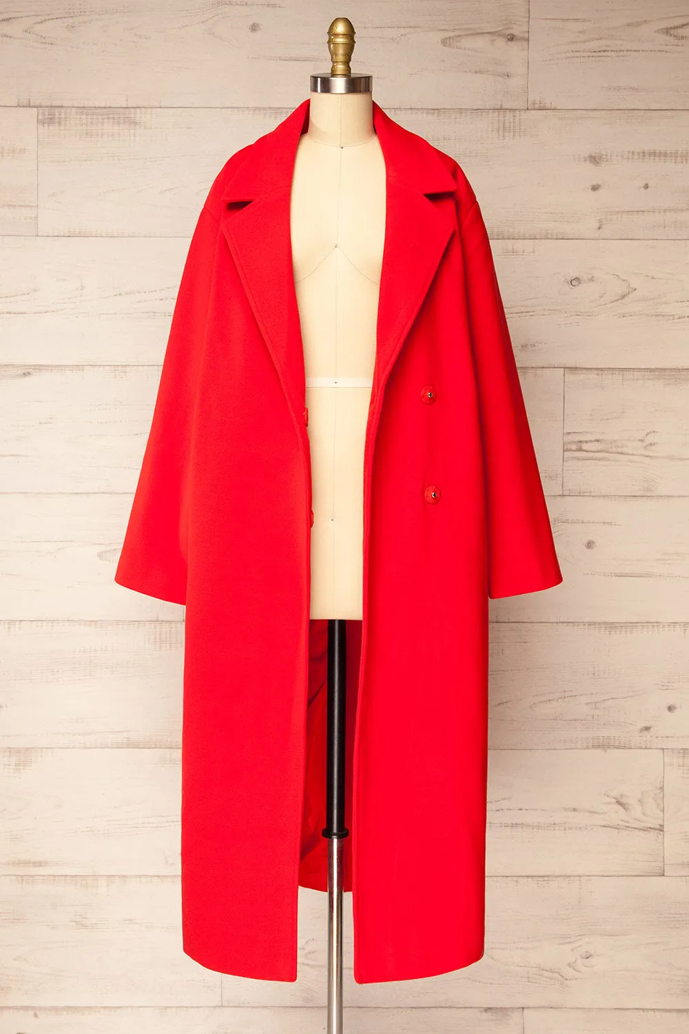 Broadway | Red Oversized Coat sold by Boutique 1861 product image thumbnail 3