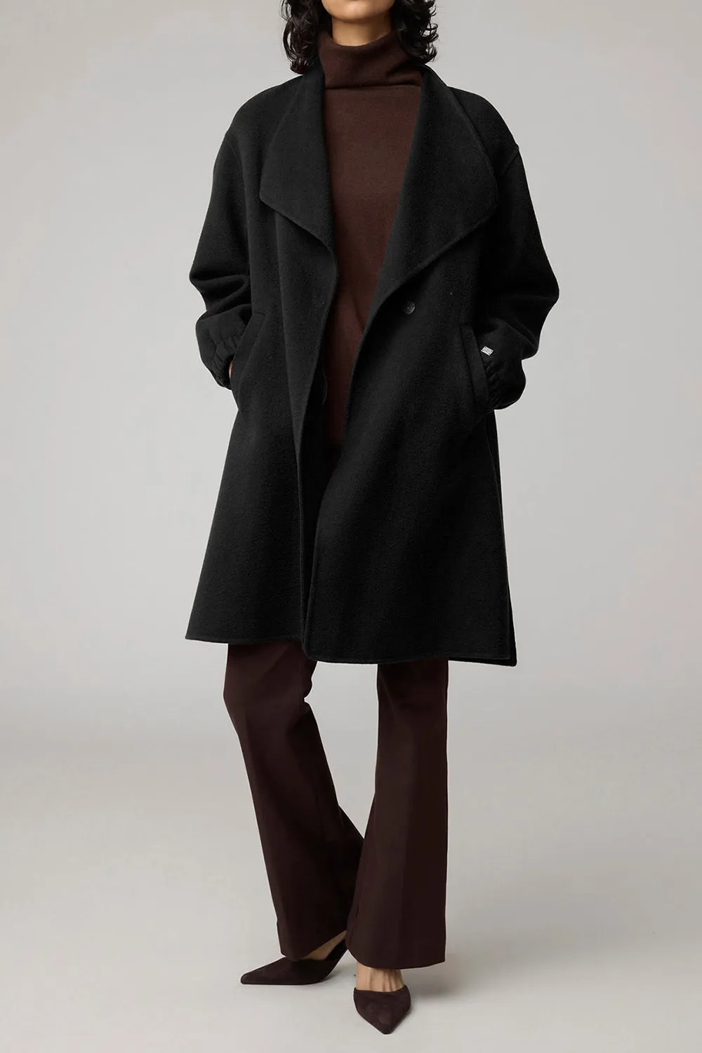 Souzie Black | Oversized Wool Coat by Soia & Kyo sold by Boutique 1861 product image thumbnail 2