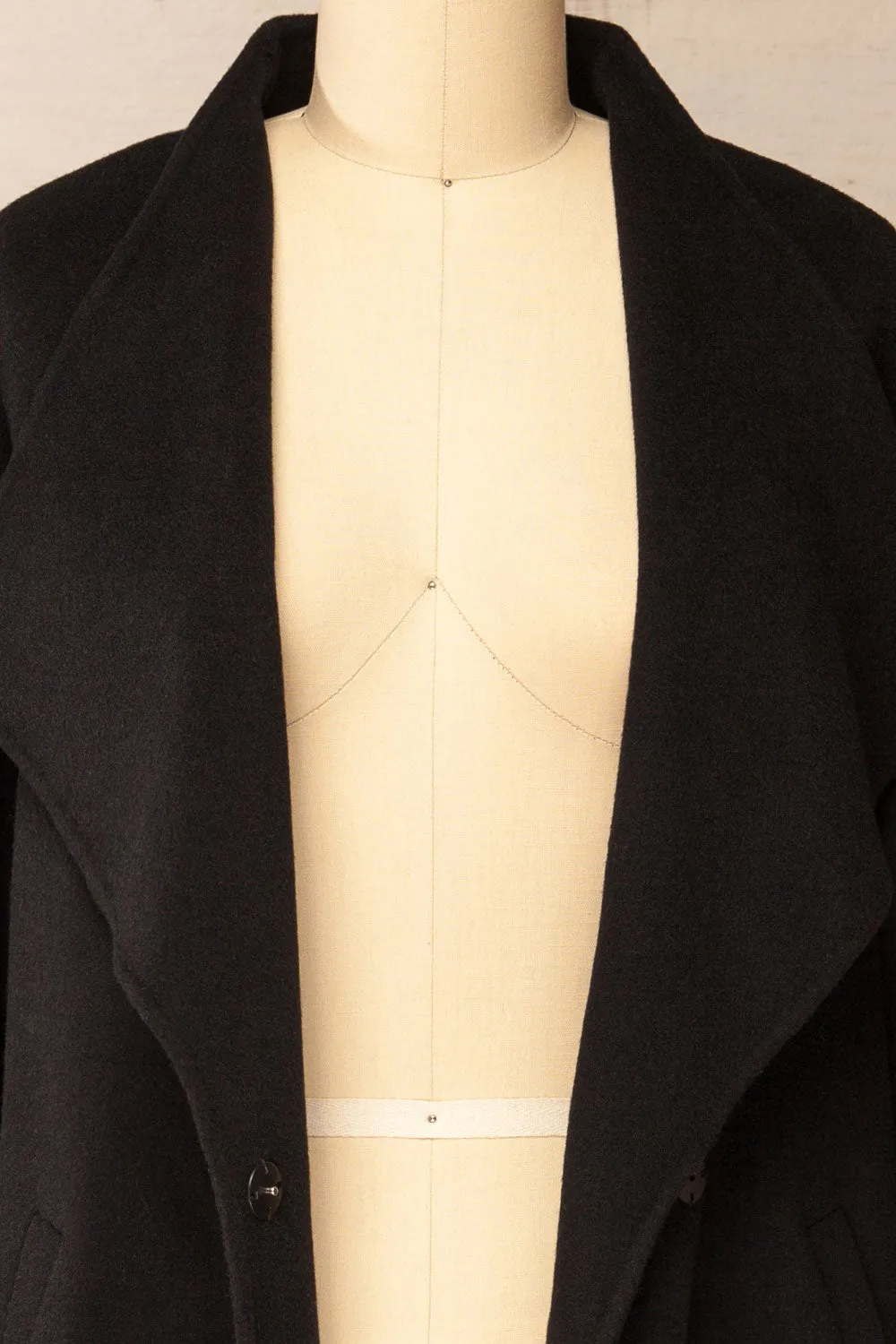 Souzie Black | Oversized Wool Coat by Soia & Kyo sold by Boutique 1861 product image thumbnail 3