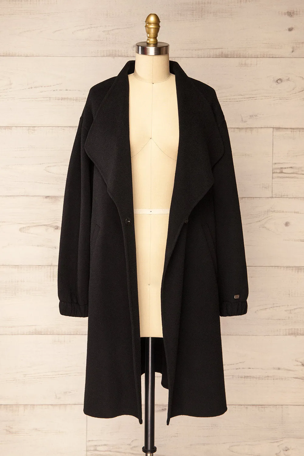 Souzie Black | Oversized Wool Coat by Soia & Kyo sold by Boutique 1861 product image thumbnail 4