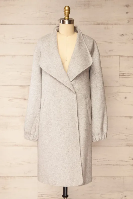 Souzie Grey | Oversized Wool Coat by Soia & Kyo made by Boutique 1861