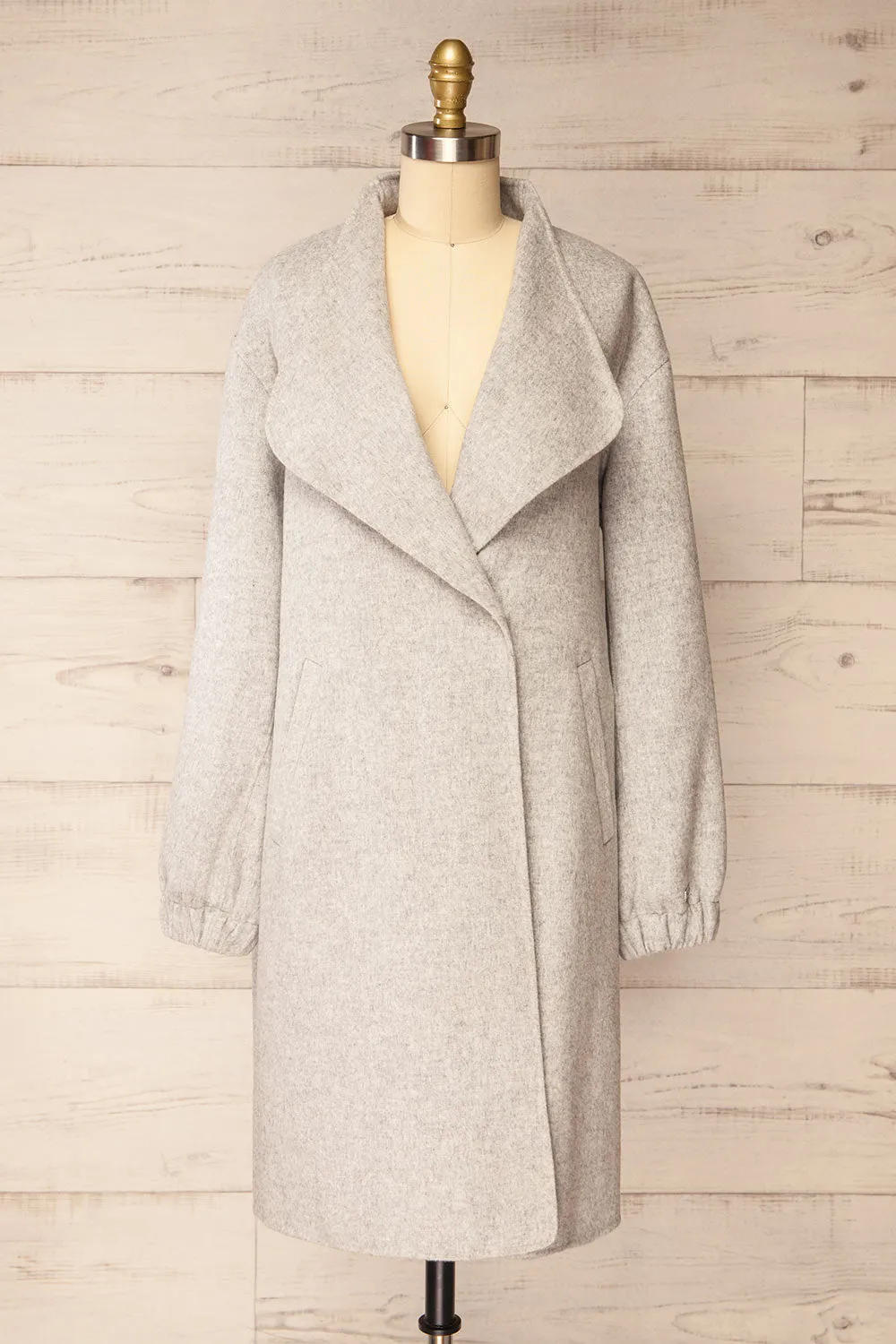 Souzie Grey | Oversized Wool Coat by Soia & Kyo sold by Boutique 1861