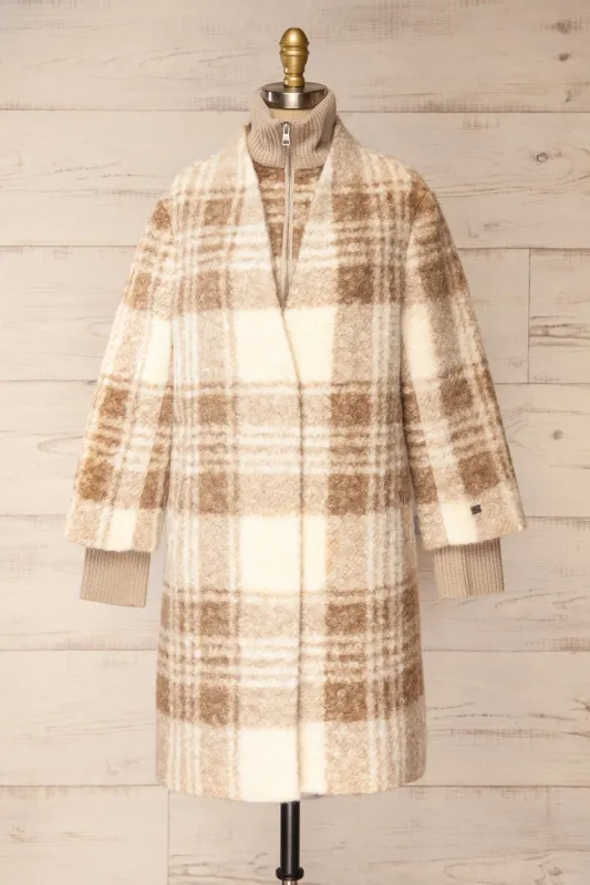 Samentha | Plaid Felt Coat by Soia & Kyo sold by Boutique 1861