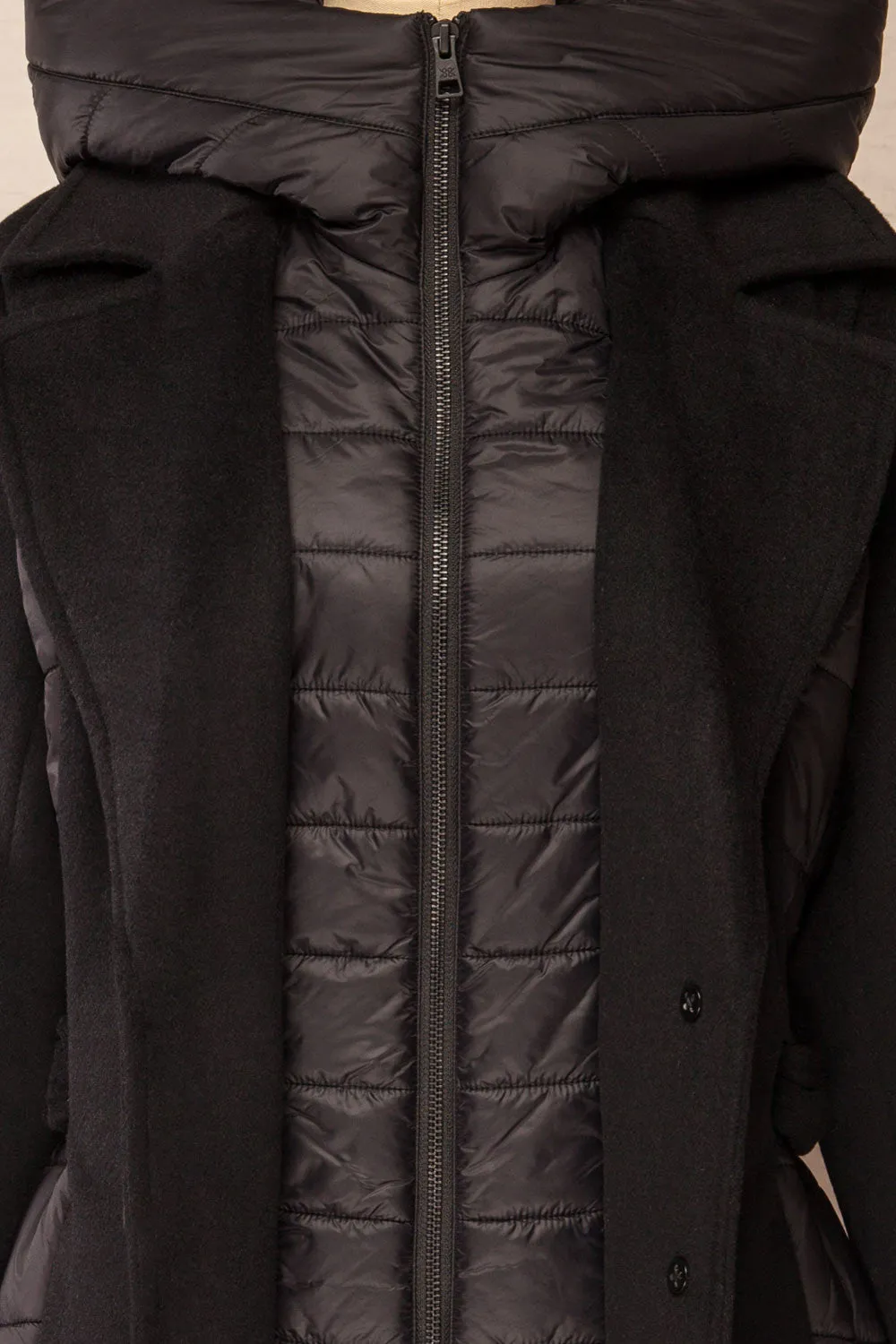 Hadeline Black | Slim-Fit Wool Coat by Soia & Kyo sold by Boutique 1861 product image thumbnail 3