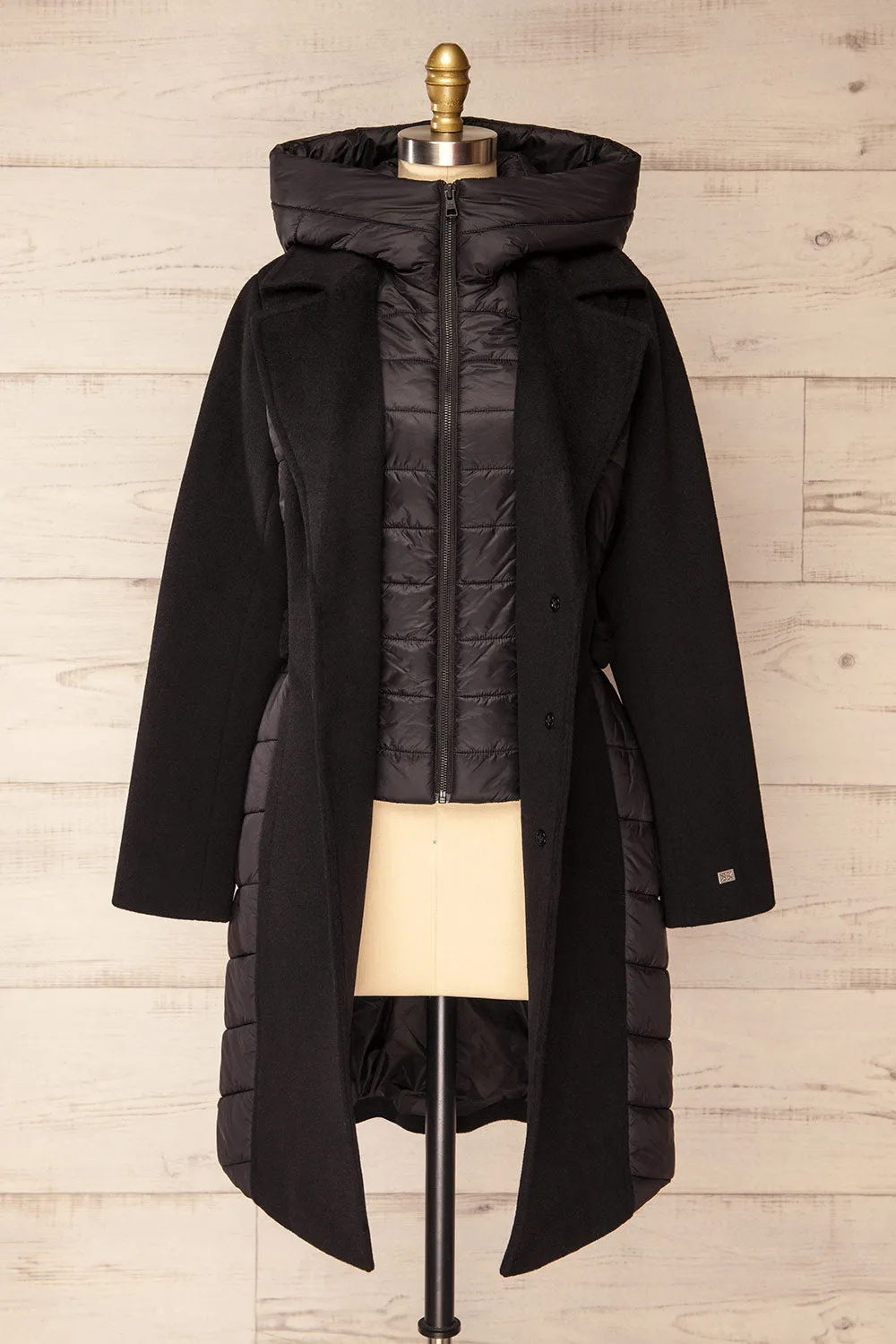 Hadeline Black | Slim-Fit Wool Coat by Soia & Kyo sold by Boutique 1861 product image thumbnail 4