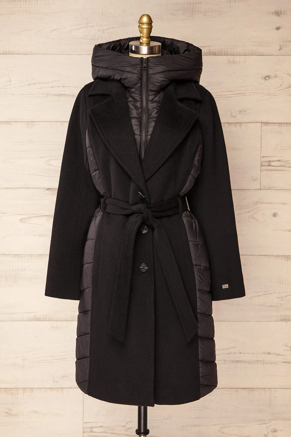 Hadeline Black | Slim-Fit Wool Coat by Soia & Kyo sold by Boutique 1861