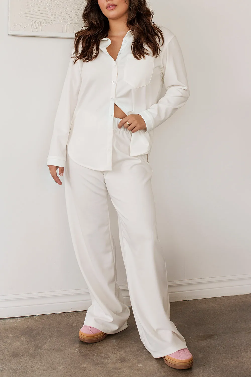 Ovide Ivory | Lounge Shirt sold by Boutique 1861