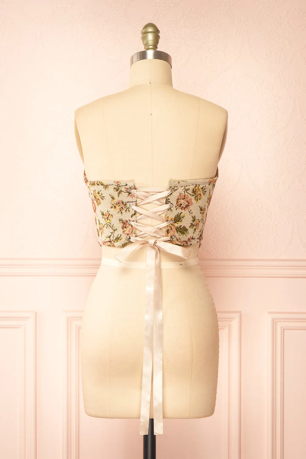 Sophee | Jacquard Bustier Corset Top sold by Boutique 1861 product image thumbnail 3