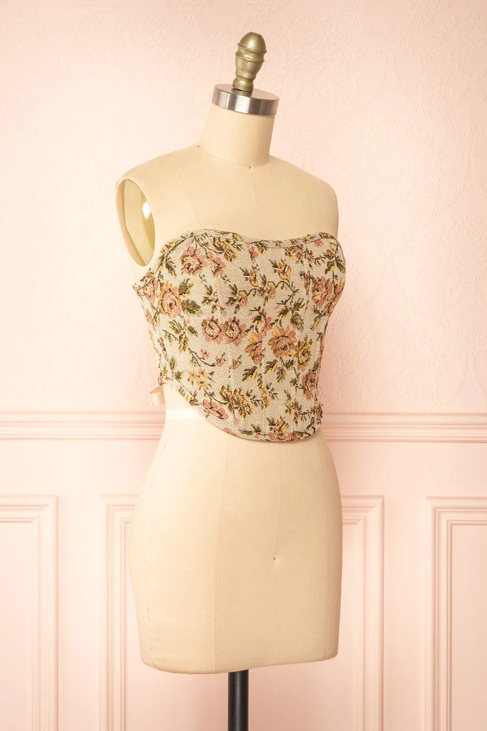Sophee | Jacquard Bustier Corset Top sold by Boutique 1861 product image thumbnail 5