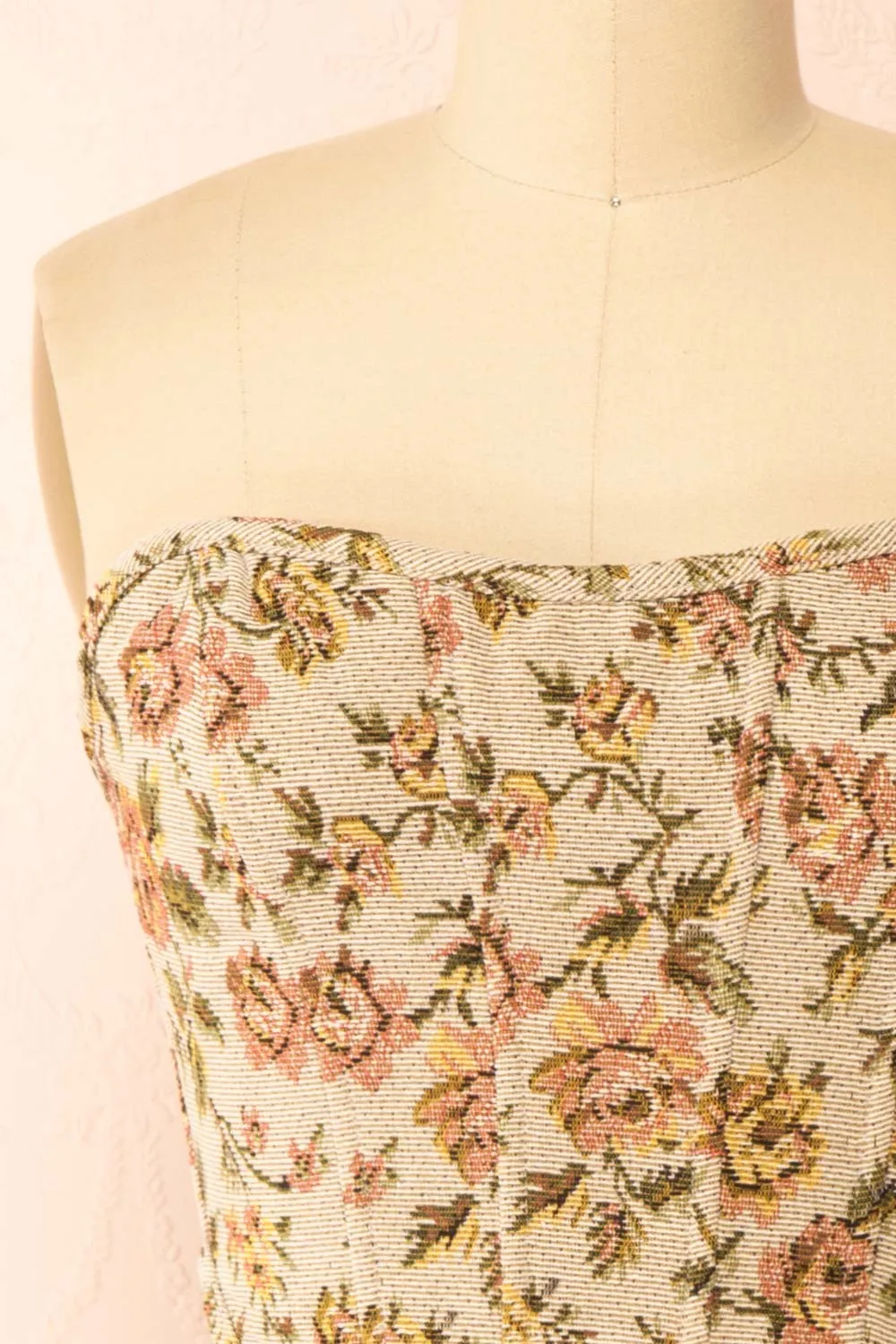 Sophee | Jacquard Bustier Corset Top sold by Boutique 1861 product image thumbnail 4