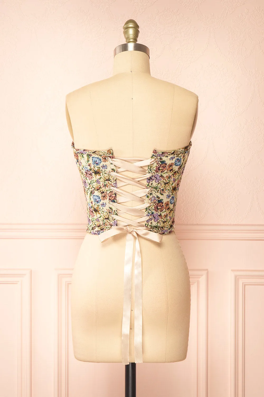 Gloriosa | Bustier Corset Top w/ Lace Up Back sold by Boutique 1861 product image thumbnail 3