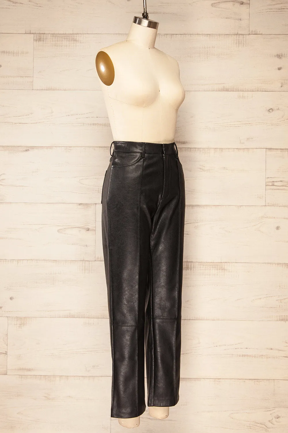 Transylvania | Black Faux-Leather Pants sold by Boutique 1861 product image thumbnail 3