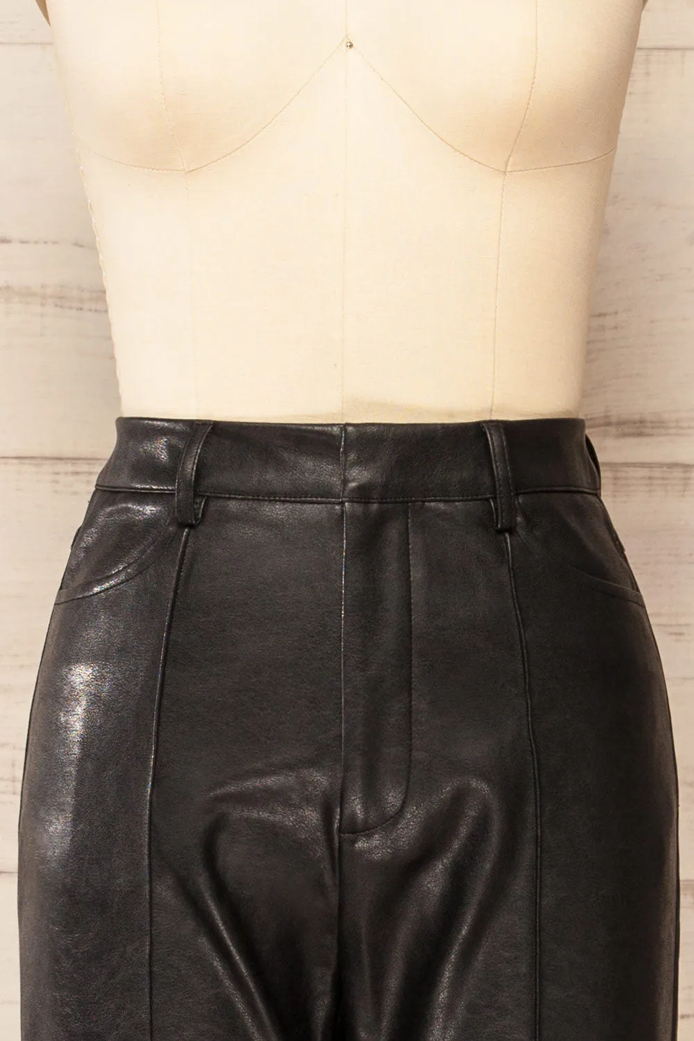 Transylvania | Black Faux-Leather Pants sold by Boutique 1861 product image thumbnail 2