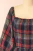 Arellia Navy | Plaid Flannel Midi Dress sold by Boutique 1861