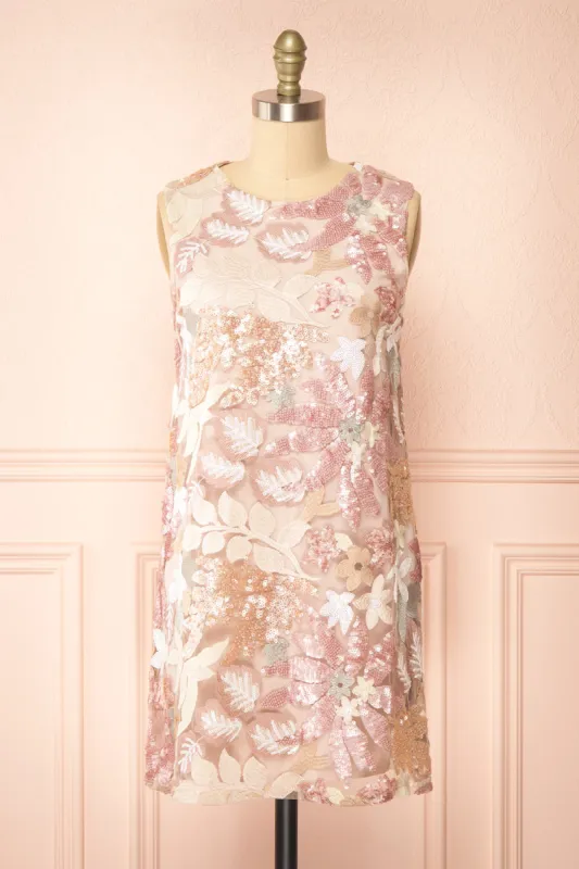 Berthe | Short Sleeveless Sequin Dress sold by Boutique 1861