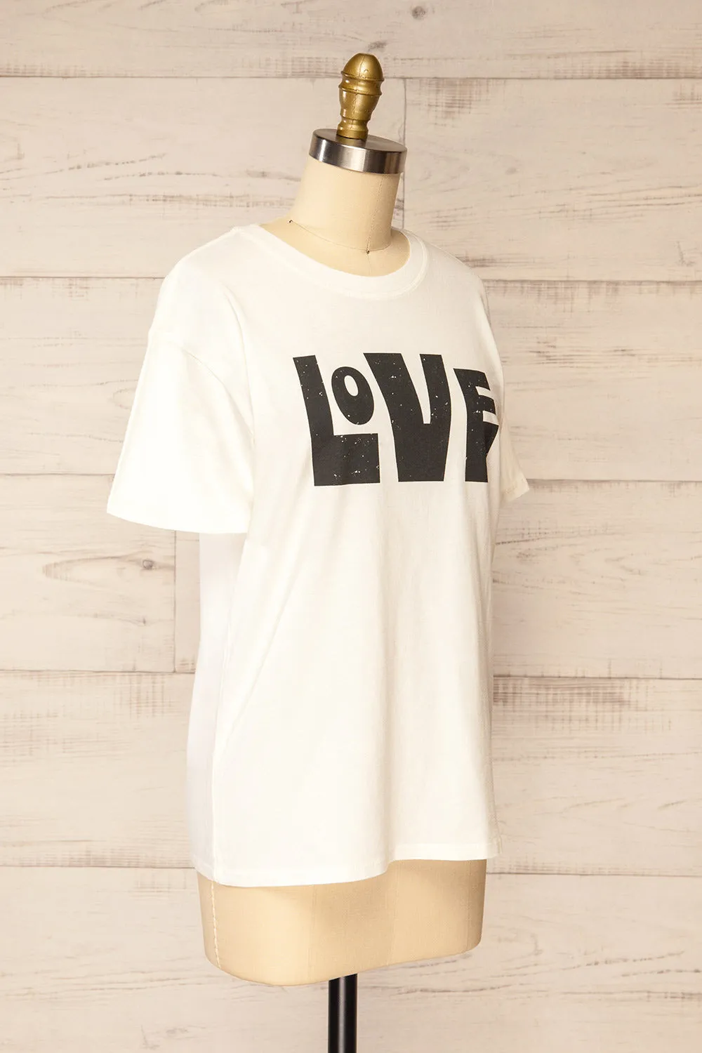 Serval | White "Love" T-Shirt sold by Boutique 1861 product image thumbnail 4