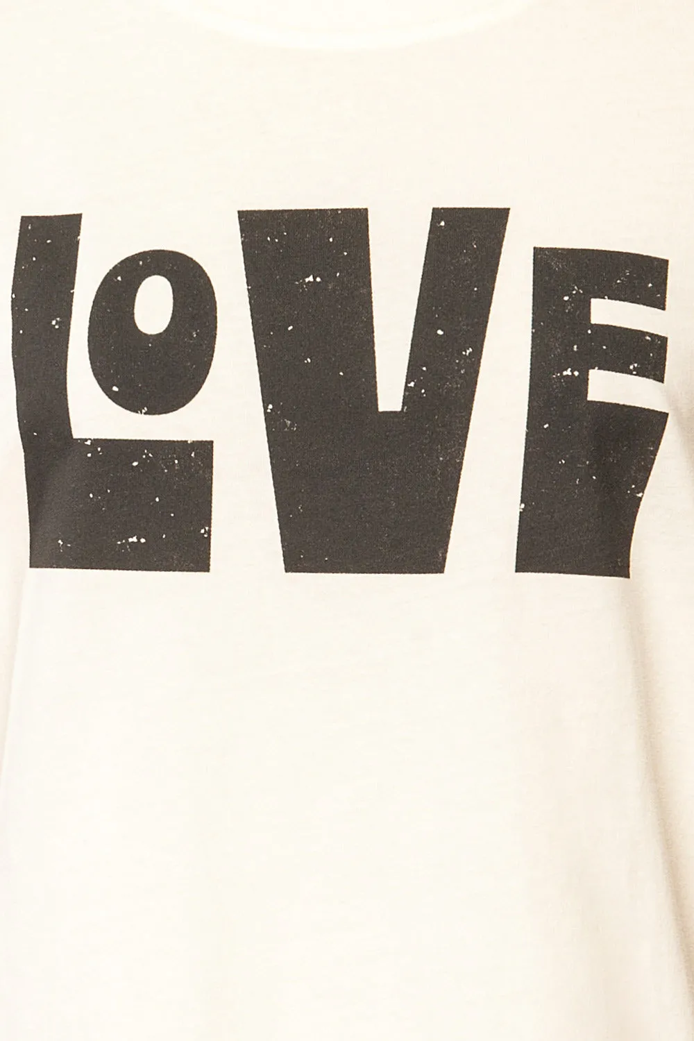 Serval | White "Love" T-Shirt sold by Boutique 1861 product image thumbnail 2