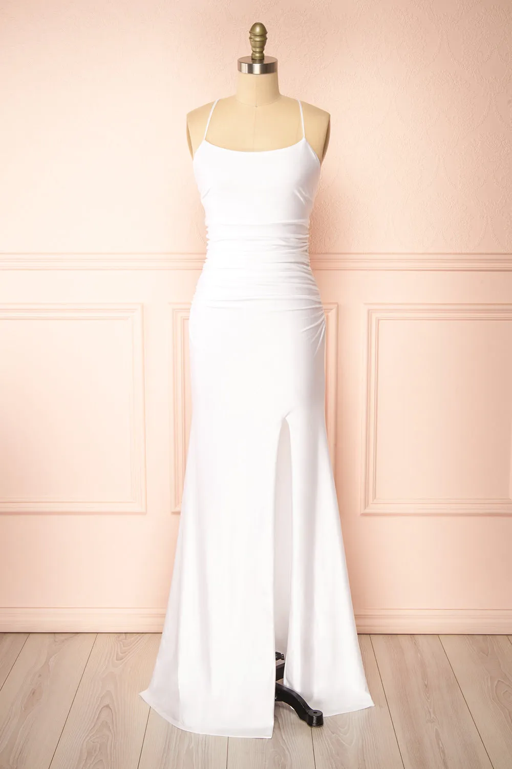 Sonia White | Mermaid Maxi Dress with Slit sold by Boutique 1861
