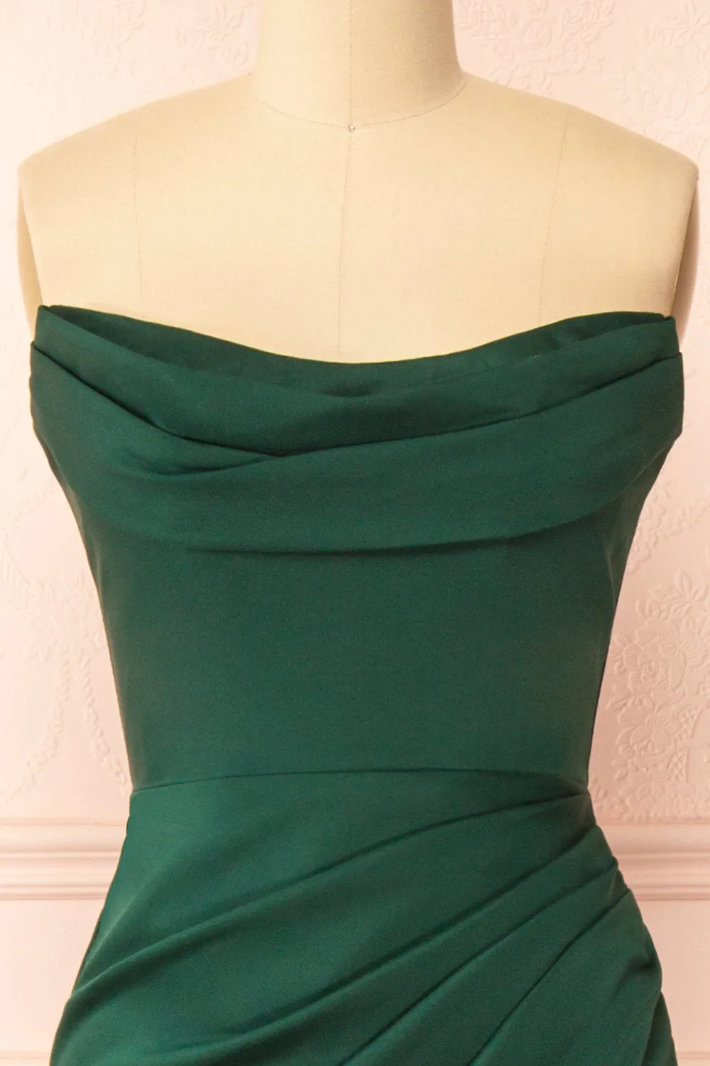 Ailsa Green | Strapless Gown w/ High Slit sold by Boutique 1861 product image thumbnail 4