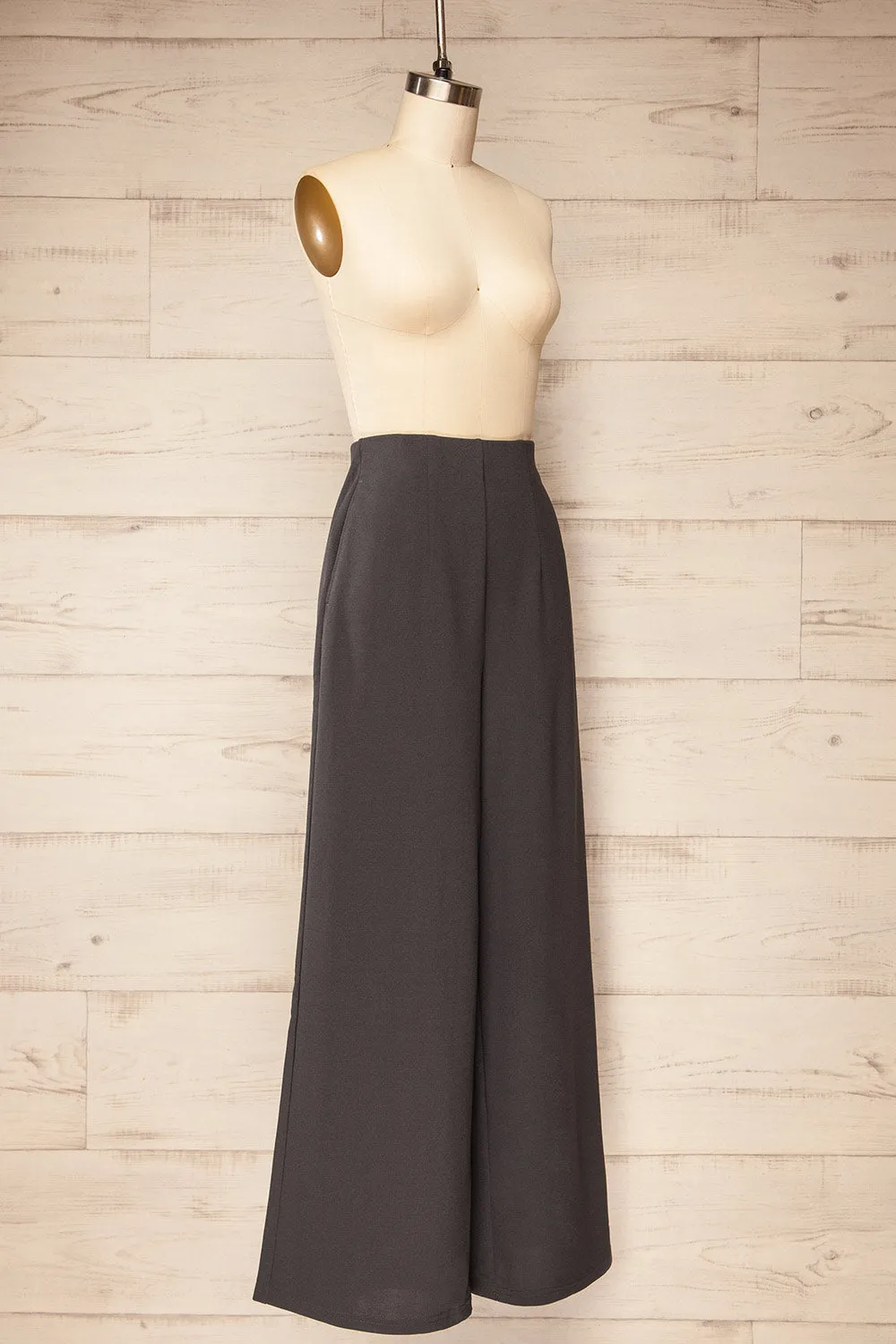 Minasia Grey | High-Waisted Wide Leg Pants sold by Boutique 1861 product image thumbnail 3