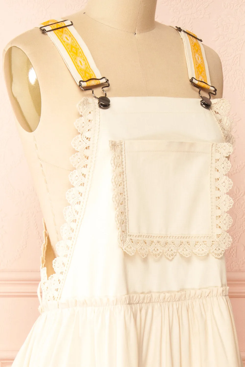 Hoolin | Maxi Ivory Overall Dress sold by Boutique 1861 product image thumbnail 4