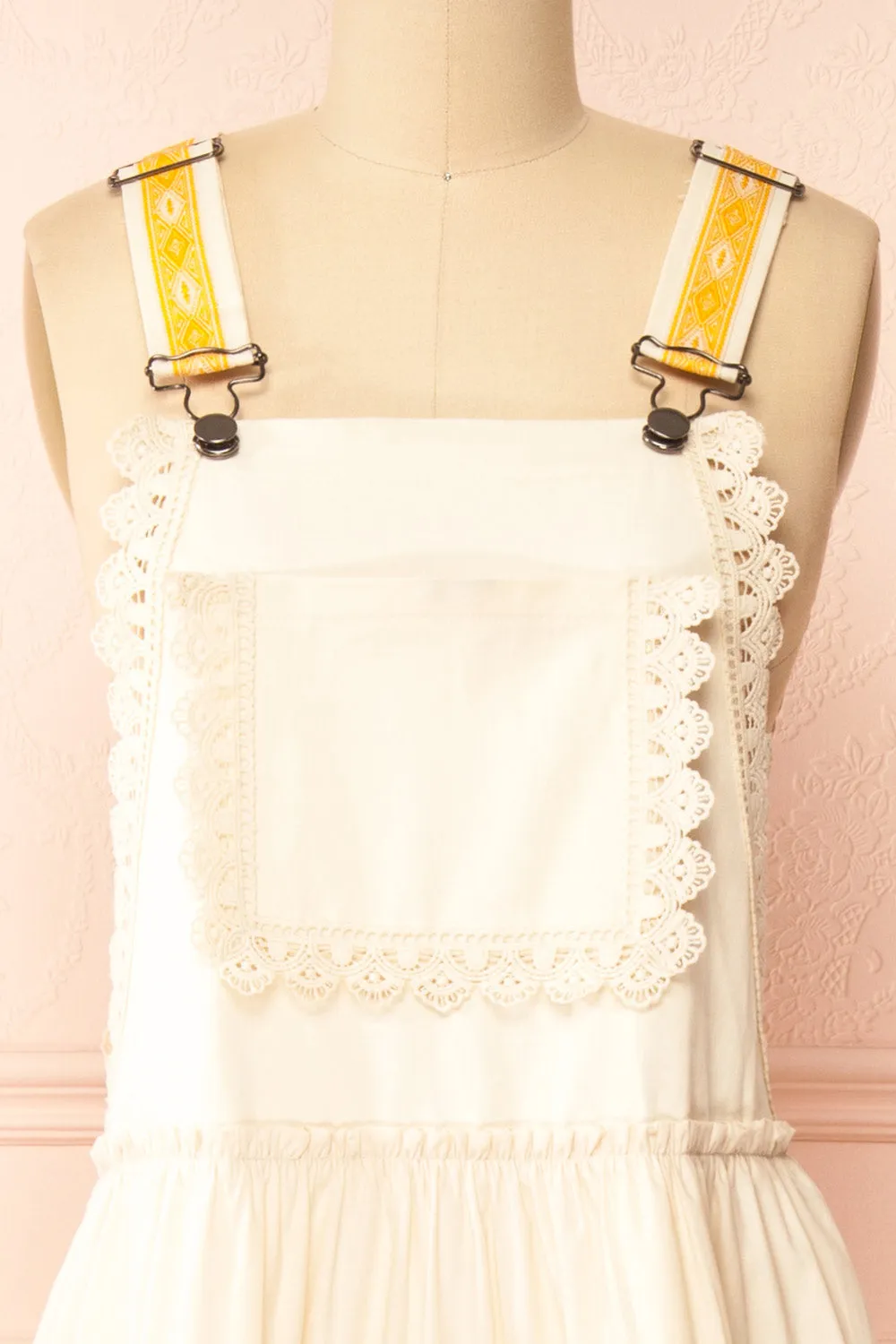 Hoolin | Maxi Ivory Overall Dress sold by Boutique 1861 product image thumbnail 2