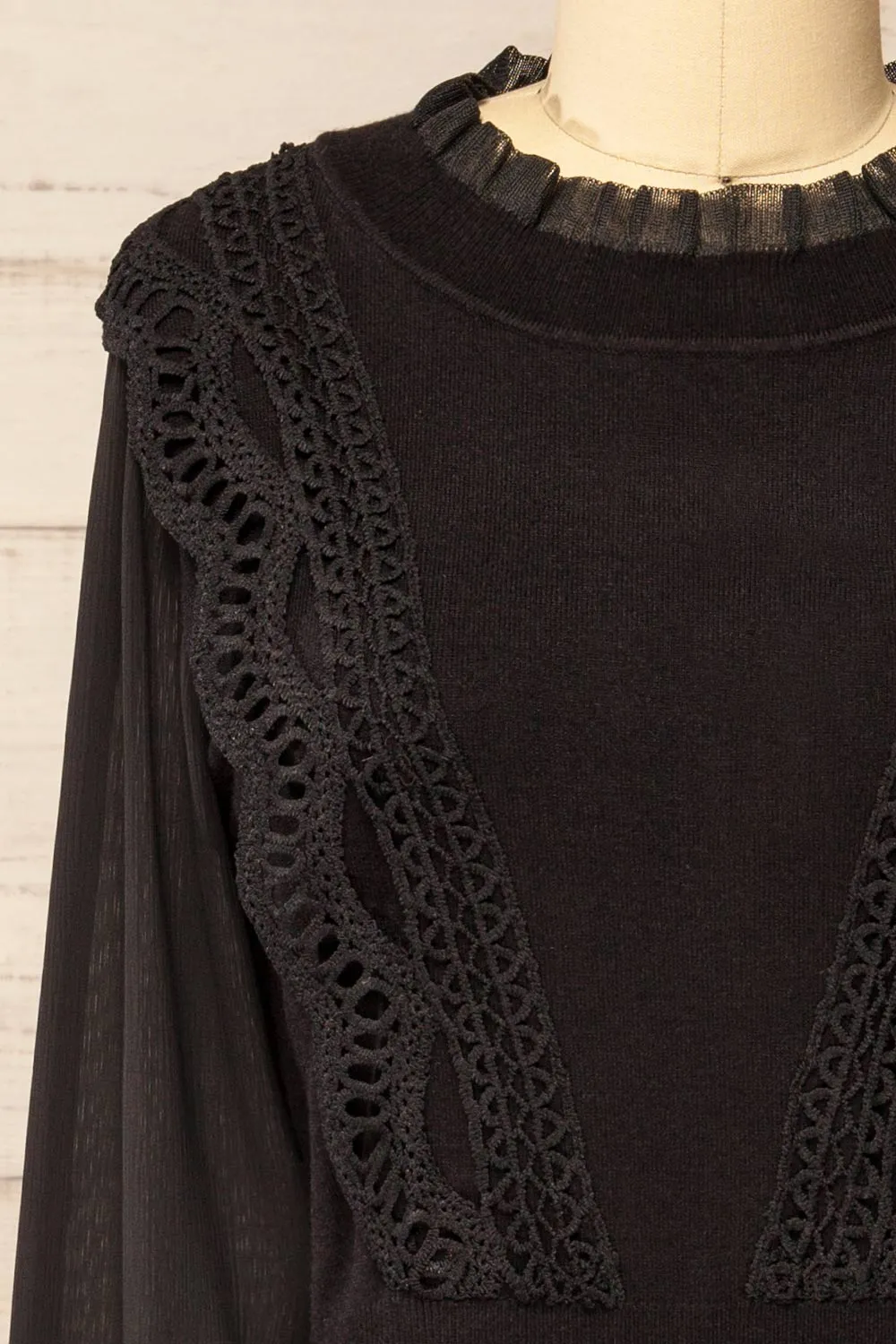 Rakvere | Short Black Dress w/ Long Sleeves sold by Boutique 1861 product image thumbnail 3