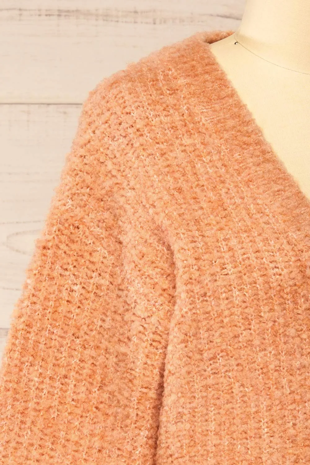 Zuper Orange | Fuzzy Cardigan sold by Boutique 1861 product image thumbnail 5