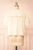 Oceana | Ivory Blouse w/ Lace Trim sold by Boutique 1861