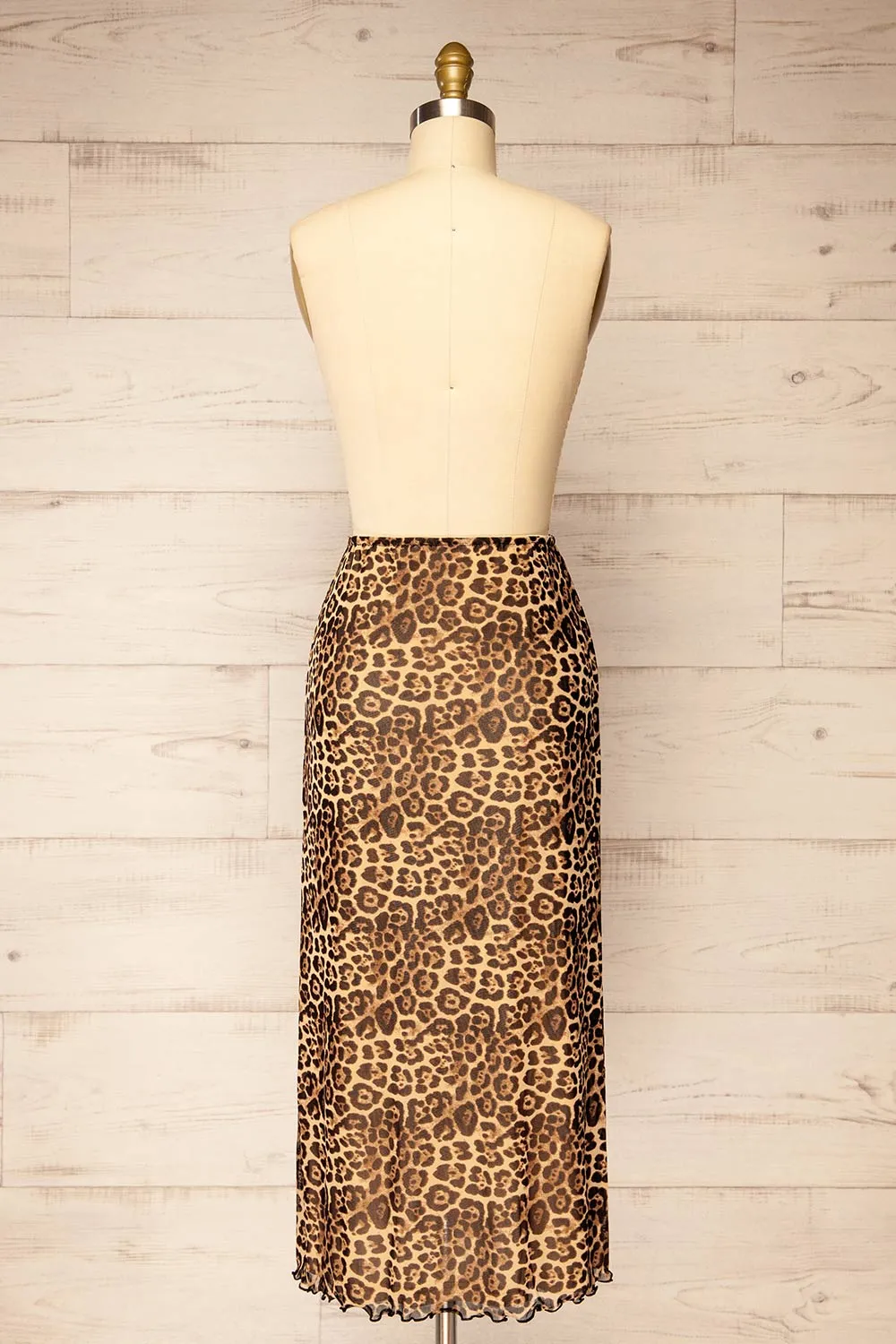 Zyran | Long Leopard Print Skirt sold by Boutique 1861 product image thumbnail 5
