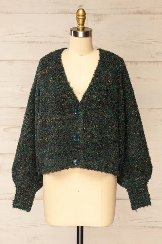 Welp Green | Soft Knit Cardigan sold by Boutique 1861