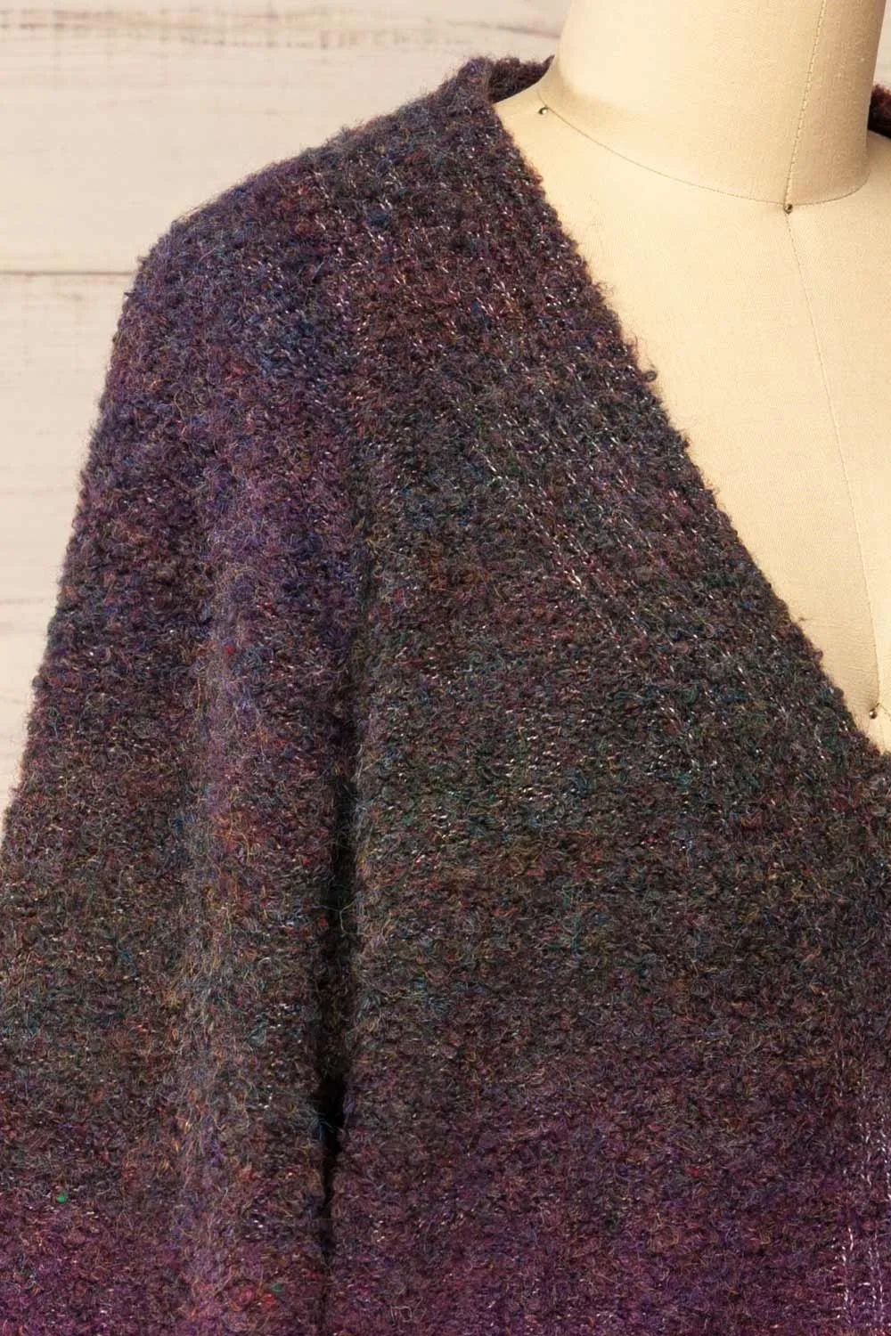 Zadigg | Cropped Multicoloured Cardigan w/ Red Buttons sold by Boutique 1861 product image thumbnail 5