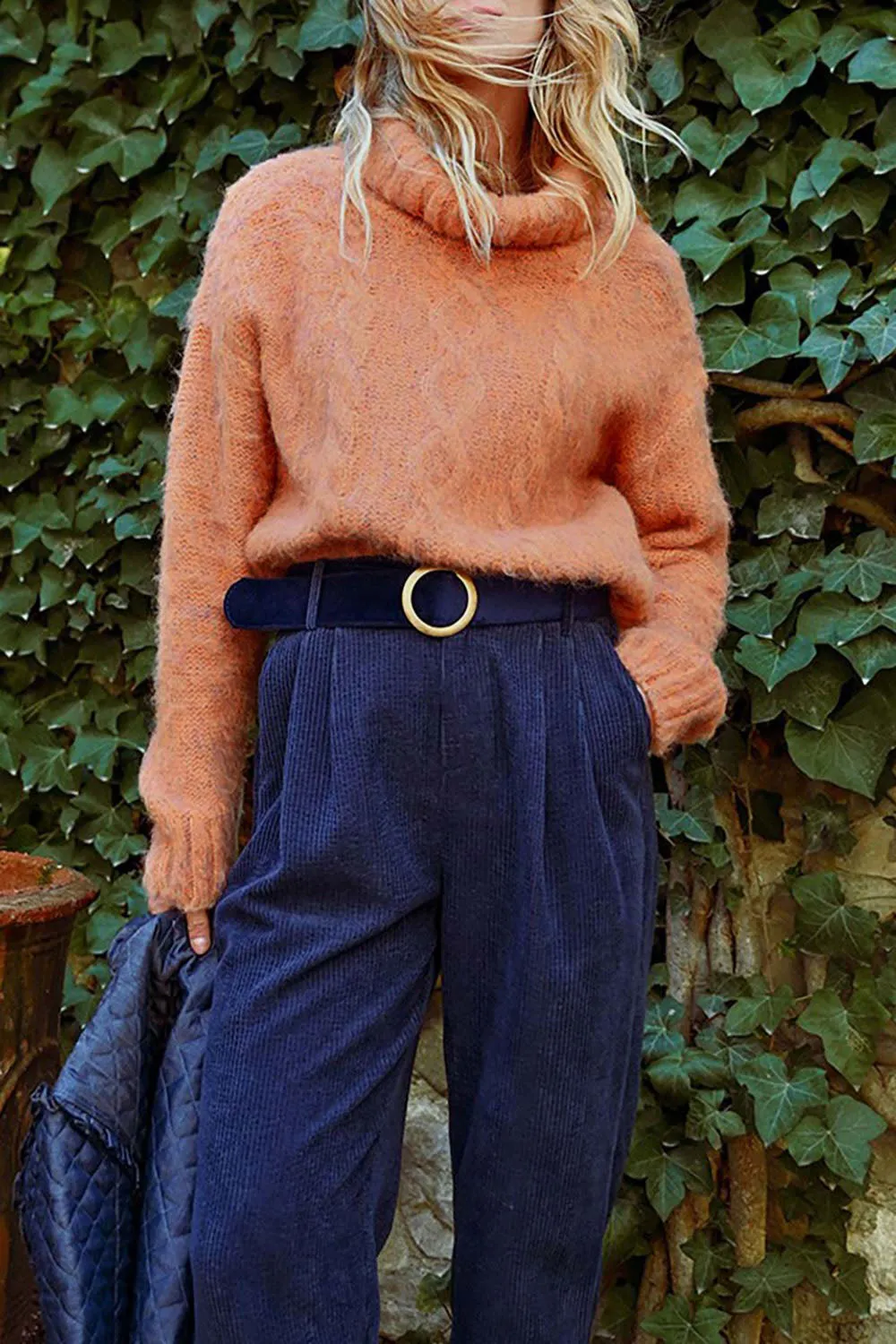 Seattle Rust | Fuzzy Knit Turtleneck Sweater sold by Boutique 1861 product image thumbnail 2