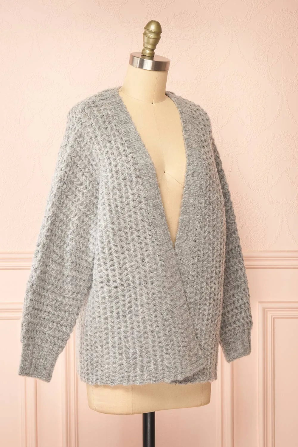 Francoise Grey | Knit Open-Front Cardigan sold by Boutique 1861 product image thumbnail 4