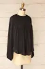 Attopu Black | Oversized Flowy Blouse w/ Long Sleeves sold by Boutique 1861