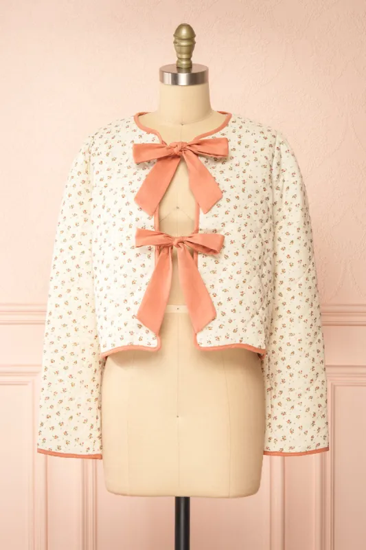 Alaisima | Floral Quilted Jacket w/ Bows sold by Boutique 1861