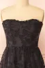 Arhea | Black Bustier Floral Midi Dress sold by Boutique 1861