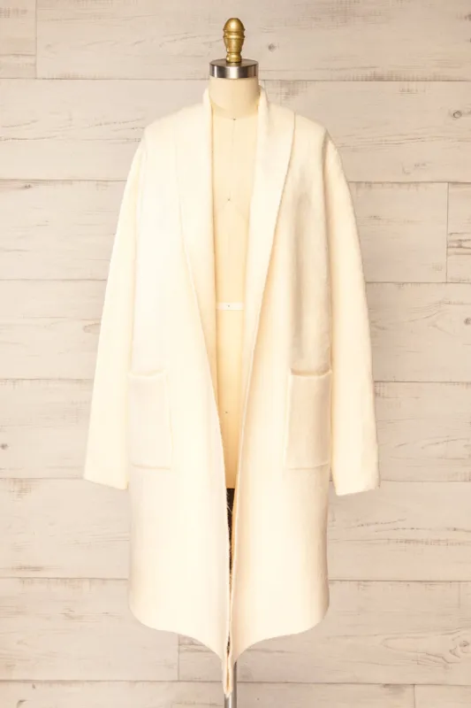 Colombo Ivory | Open-Front Coat sold by Boutique 1861