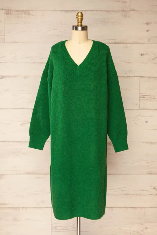 Jory Green | Knit Midi Dress sold by Boutique 1861