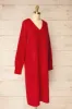 Jory Red | Knit Midi Dress sold by Boutique 1861