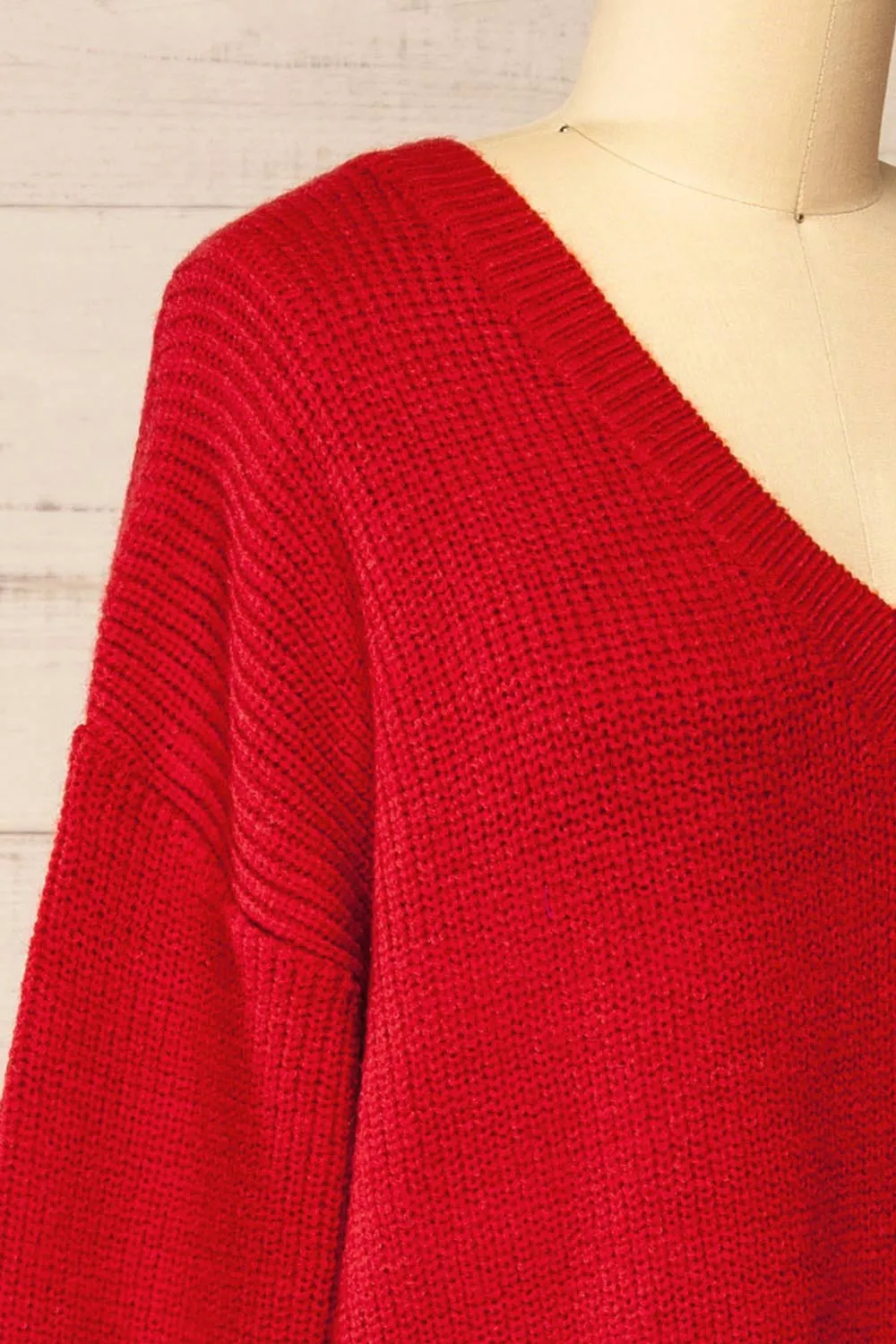 Jory Red | Knit Midi Dress sold by Boutique 1861 product image thumbnail 4