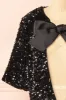 Nyala | Short-Sleeved Black Sequins Cardigan sold by Boutique 1861