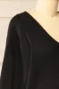 Tottenham Black | V-Neck Knit Sweater sold by Boutique 1861