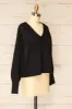 Tottenham Black | V-Neck Knit Sweater sold by Boutique 1861